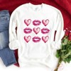 Simply Sage Market Women's Graphic Sweatshirt Hearts and Lips Chart - 3 of 4