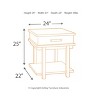 Stanah End Table - Signature Design by Ashley: 1 Year Warranty, Mid-Century Modern, Open Shelf Storage - 4 of 4