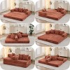 Foldable sofa bed with no bones to break, high-density foam with chenille fabric, suitable for living rooms, bedrooms, and recreation rooms. - 3 of 4