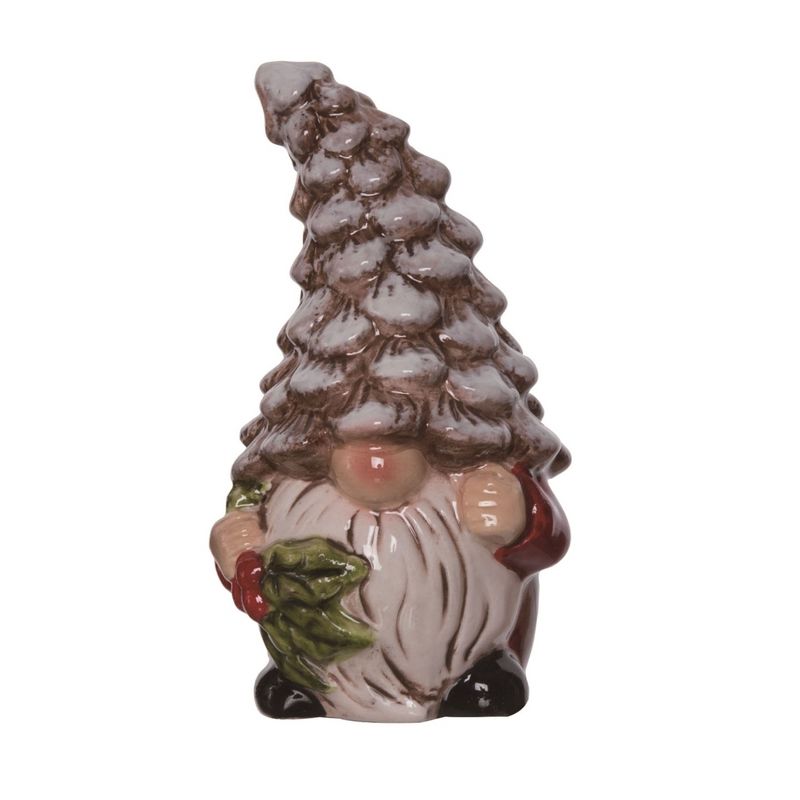 Transpac Christmas Rustic Gnomes Dolomite Salt and Pepper Shakers Collectables Multicolor 4.25 in. Set of 2, 3 of 5