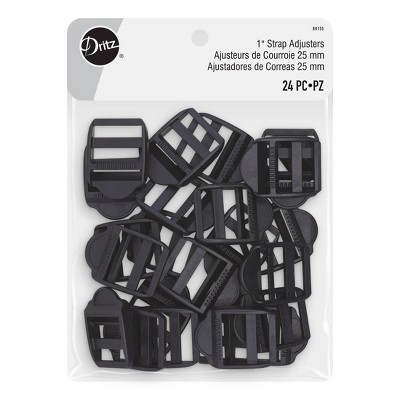 Dritz 24ct Strap Adjusters Black