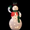 Northlight LED Lighted and Animated Tipping Hat Snowman Outdoor Christmas Figure - 36" - Warm White Lights - 3 of 4