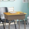 Emma and Oliver Student Desk with Open Front Metal Book Box - School Desk - image 4 of 4