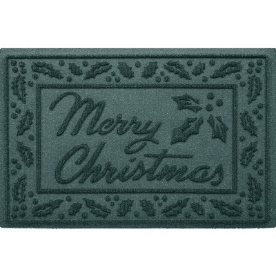 Bungalow Flooring 1'8"x2'6" WaterHog 'Merry Christmas' Door Mat