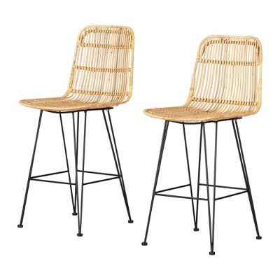 Rattan bar hot sale stools target