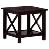 Merlot 3-Piece Occasional Set with X-Style Frames and Lower Storage Shelves ¨C Coffee Table & 2 End Tables - 4 of 4