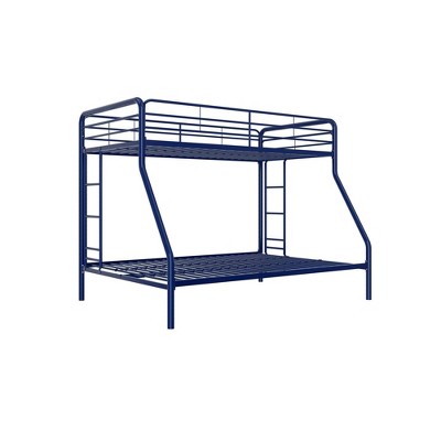 blue metal bunk bed