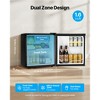 VEVOR Mini Fridge, 1.6 Cu.Ft, Single Door Compact Refrigerator, Metal Shelf, Energy Efficient Small Refrigerator, Reversible Door, Silver - 3 of 4