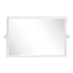 TEHOME Sema Pivot Rectangular Metal Framed Horizontal Wall Mount Bathroom Vanity Mirror - 1 of 4