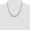 Black Bow Jewelry Men's 5mm, Sterling Silver, Solid Byzantine Chain Necklace - 2 of 4