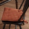 Burgundy Check Chair Pad VHC Brands - 3 of 3