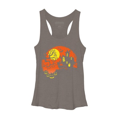 Women's Design By Humans Funny Dachshund Dog Lovers Gifts Halloween Party Costume Gift By lukesstore Racerback Tank Top