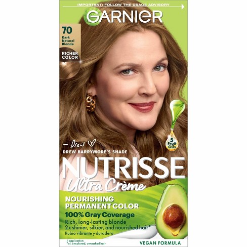 Garnier Nutrisse Nourishing Permanent Hair Color Creme - 70 Dark Natural  Blonde : Target