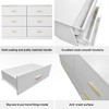 RISOKEYS 6 Drawer Dresser, 47.2" Large Chest of Drawers, Wooden Dresser Storage Cabinet for Bedroom, Double for Living Room, Hallway,Nursery - 2 of 4