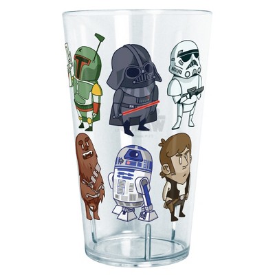 Star Wars Vintage Hero Character Frame Tritan Drinking Cup - Clear - 24 oz.