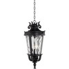 John Timberland Casa Marseille Rustic Outdoor Hanging Light Black Scroll 26 1/4" Clear Water Glass Damp Rated for Post Exterior Barn Deck House Porch - 3 of 4