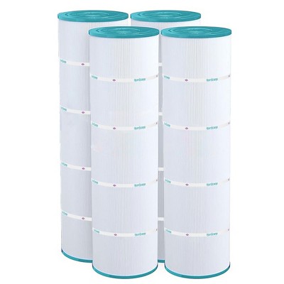 Hurricane 4 Pack HF7487-04 Advanced Pool Filter Cartridge for PA100N, Unicel C-7487, Filbur FC-1270, Super-Star-Clear C4000, SwimClear C4020