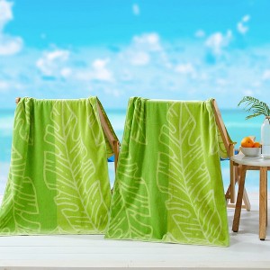 2pk Summer Printed Cotton Beach Towels - Great Bay Home - 1 of 4