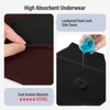 VOXSHE Period Underwear for Women Mild Absorbency Leak-proof Panties for Menstrual Red - 2 of 4