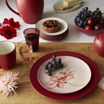 Noritake Colorwave Raspberry Set Of 4 Coupe Pasta Bowls : Target