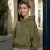 Dalix Butterfly Embroidery Washed Hoodie Sweatshirt Hoodie Fleece Relaxed Fit Lounge Womens - 3 of 4