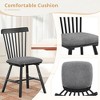 Arceso Dining Chairs Set of 4, Wooden Chairs with Cushion, Farmhouse Windsor Kitchen Room Chairs - 3 of 4