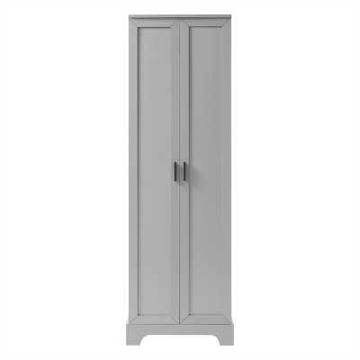 OUTSUPPLY 2-Door Storage Cabinet with Adjustable Shelves for Bathroom, Office & Dining Room, Anti-Tipping Safety, Metal Handles