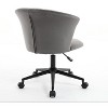 NicBex Office Chair with Adjustable Height Modern Rotatable Velvet Vanity Chair Computer Chair with 5 Wheels for Office, Study, Bedroom, Gray - 3 of 4