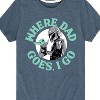 Boys' - The Mandalorian - Where Dad Goes I Go Short Sleeve Graphic T-Shirt - 2 of 4