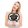 Big Dot of Happiness Funny Hello College Graduation Party Photo Booth Props Kit - 10 Piece - 2 of 4