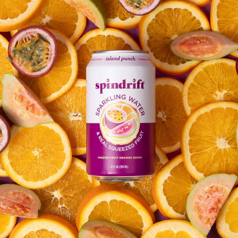 Spindrift Island Punch Sparkling Water - 8pk/12 fl oz Cans, 2 of 4