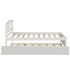 PAGED Twin Size Platform Bed Modern Wooden Bed Frame with Trundle and Headboard for Bedroom - 2 of 4