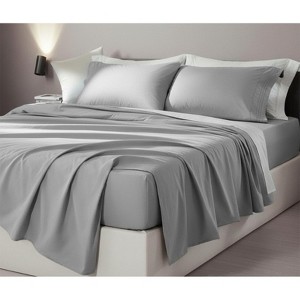 LISM 6 Piece Microfiber Sheet Set,Luxury Egyptian Sheet Fits 18-24" Deep Pocket Mattress - 1 of 4