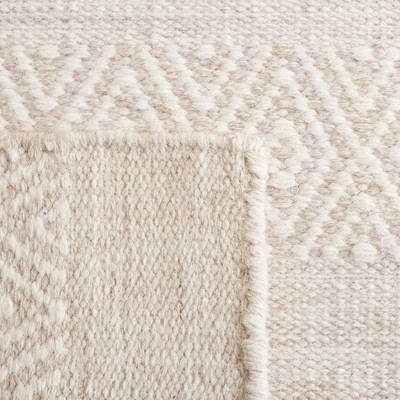 Ivory Hand-Knotted Wool 8' x 10' Area Rug
