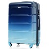 3 Pieces Spinner Wheels Luggage Set, 20-inch With USB Port, Expandable 24" And 28", 360-degree Rotating Wheels Suitcase, Blue2 - 2 of 4