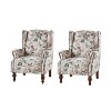 Theodor Armchair with Spindle Legs for Living Room and Bedroom Club Chair Set of 2 | ARTFUL LIVING DESIGN - 2 of 4