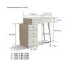GDFStudio Soren Modern Wooden Vanity Table with 4 Drawers and Stool - 4 of 4