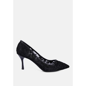 Reunion Lace Mid Heel Women Pumps - 1 of 4