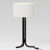 Infibrite 20" Classic Elegance Table Lamp with Cylindrical Shade Warm Ambient Lighting: Modern Tripod Design, Linen Drum Shade, ETL Listed - 2 of 4