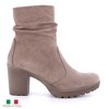 Bianca Made in Italy Womens Suede Slouchy Ankle Boots by Alpine Swiss - 2 of 4