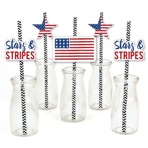Big Dot Of Happiness Let's Fiesta - Paper Straw Decor - Fiesta Party  Striped Decorative Straws - Set Of 24 : Target