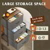 Dresser with 3 Drawers, Fabric Nightstand, Organizer Storage Dresser for Bedroom, Hallway, Entryway, Closets - 4 of 4