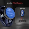 Pyle 6'' x 9'' 400 Watt Four-Way Quadriaxial Speaker System (PL6984BL) - Blue - 4 of 4