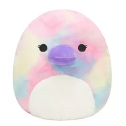 Squishmallows 16" Brindall the Rainbow Watercolor Printed Platypus Plush Toy