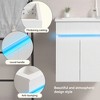 KIGFTSOD 16" Bathroom Vanity with Sink,radar sensing light,Large Space Storage for Small Space,Wall Mounted Bathroom Vanity Cabinet - 4 of 4