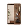 ACEPANO 47.6 in. H Wall Mounted Full Length Mirror with Shelf & Multifunctional Design Panel-Brown - 4 of 4