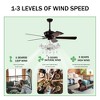 Gulches 52'' Crystal Shade Ceiling Fan Lamp - 3 of 4