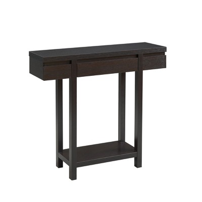 Syemin Console Tables Entryway Hallway Console Table Narrow Sofa Table Farmhouse Console Table Industrial Hallway Accent Table, Brown, 36"*11.5"*33.7"