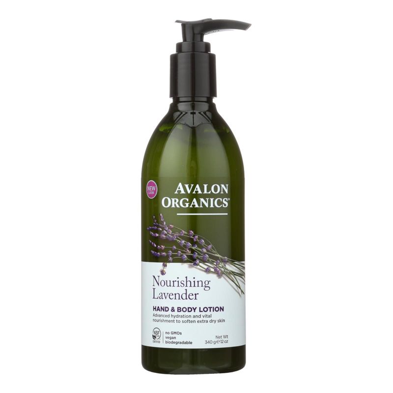 Avalon Organics Hand and Body Lotion Lavender 12 fl oz, 1 of 3