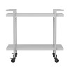 Martha Stewart Liam 2-Tier Office Storage and Printer Cart with Metal Frame - 3 of 4